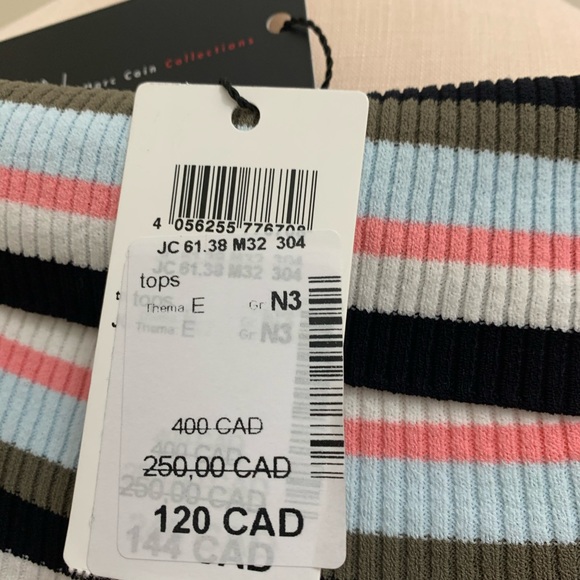 Fun stripped top. Brand new. Tags on - Picture 2 of 7